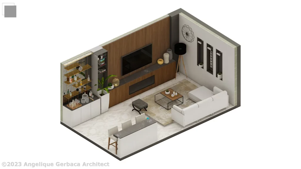 AG - RadiantGloom - Interior Design Project - Living Room - HT
