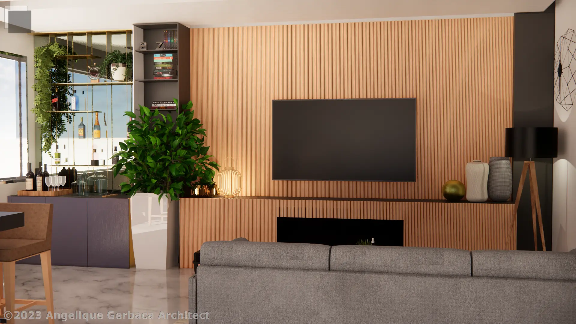 AG - RadiantGloom - Interior Design Project - Living Room- HT